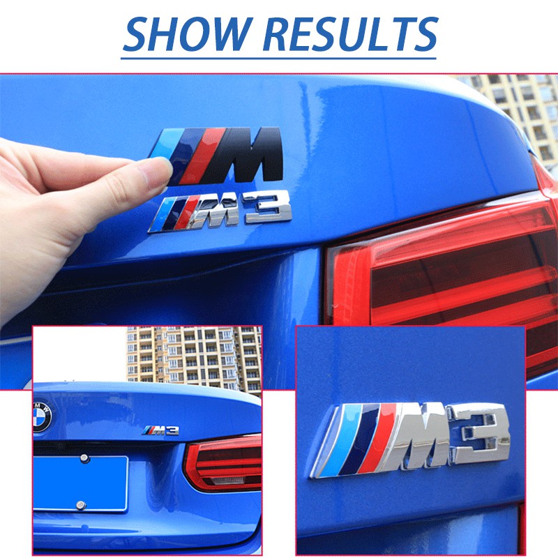 Stiker Logo Bmw M E90 M1 M2 M3 M4 M5 M6 M760 M8 Bahan Abs