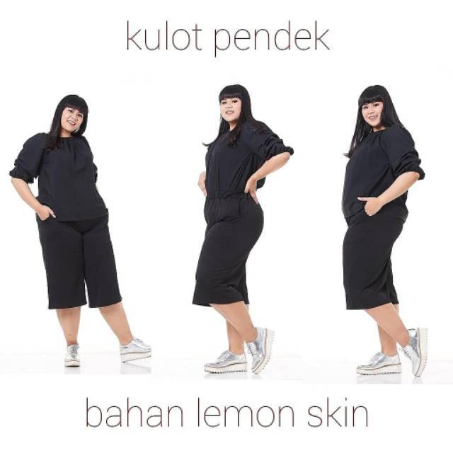 𝔂𝓾𝓶𝓪 KULOT Pendek JUMBO crepe_BB 60kg-90kg_ ( 1kg - 5pcs )