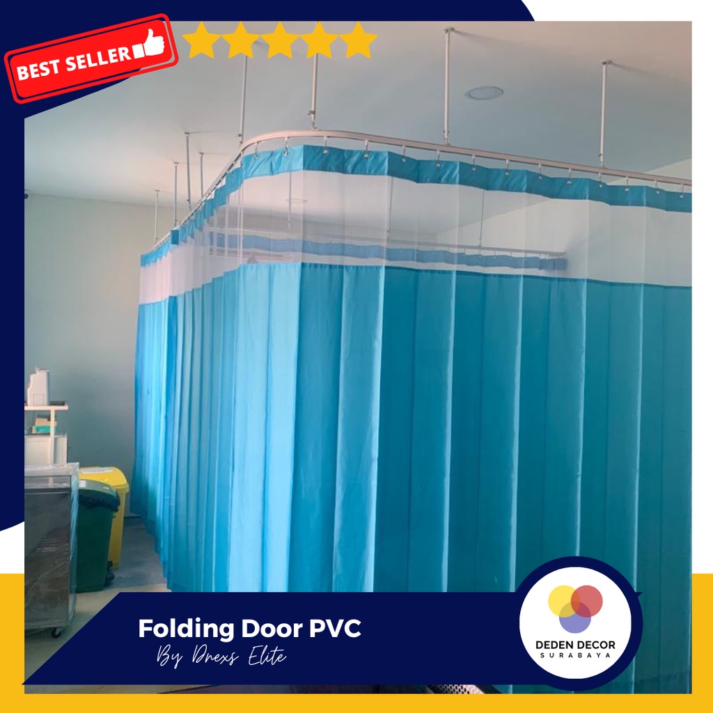 Gorden Rumah Sakit Bahan PVC / Tirai Sekat / Anti darah Anti bakteri
