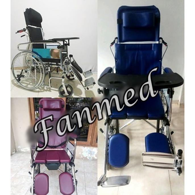Kursi Roda Avico 5 in 1 (Tempat Tidur + BAB + Makan + Selonjor )