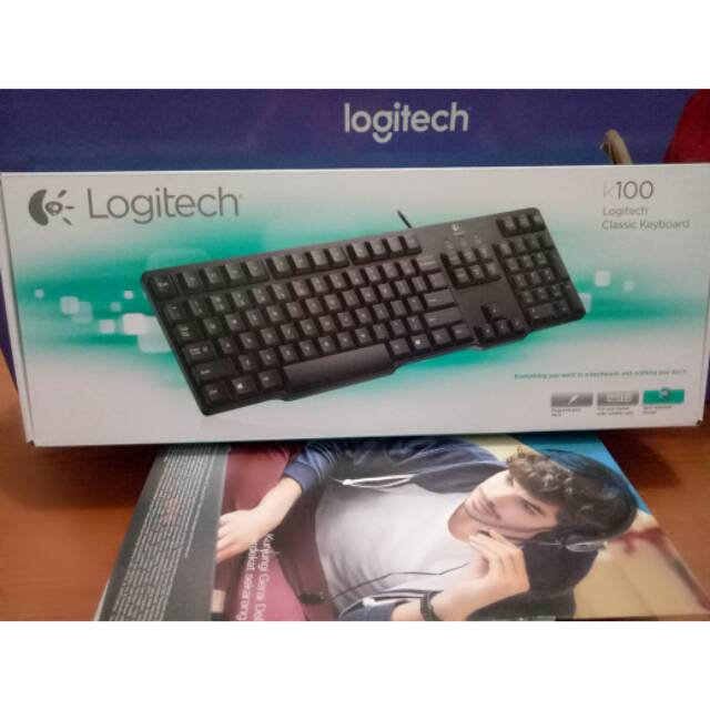 Logitech Classic Keyboard K100 Ori Resmi