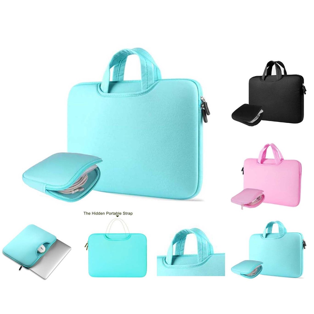 Tas Laptop Softcase Jinjing Foam Neoprene for Macbook 13 inch 14 inch