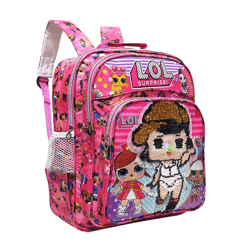 Tas Ransel Sequin / Usap Anak Sekolah SD Karakter L.O.L