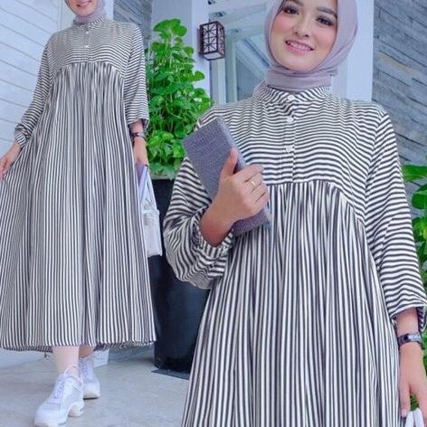 Paling Sesuai.. Fashion Muslim / Pakaian Muslim Wanita / Bisa COD / Baju Long Tunik Jumbo Ukuran M L