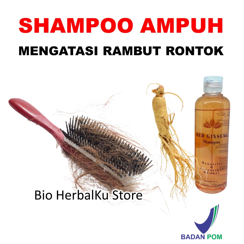 Shampoo Rambut Rontok Penyubur Rambut Rontok Red Ginseng Shampoo B4B