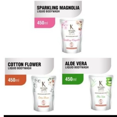 K Natural White Body Wash 450ml