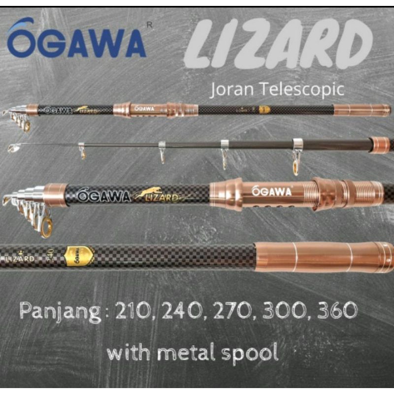 joran murah bagus ogawa lizard 210 240 270 360