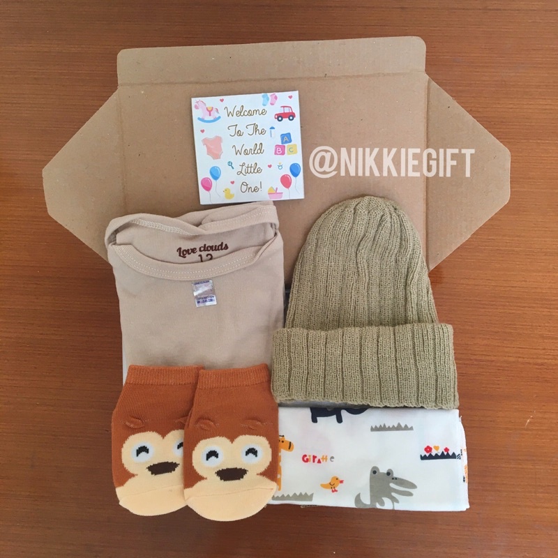 Baby Gift Jumper POLOS ABU PINK COKSU | Hampers Bayi Cowok Cewek | Hampers Newborn | Kado Lahiran-1