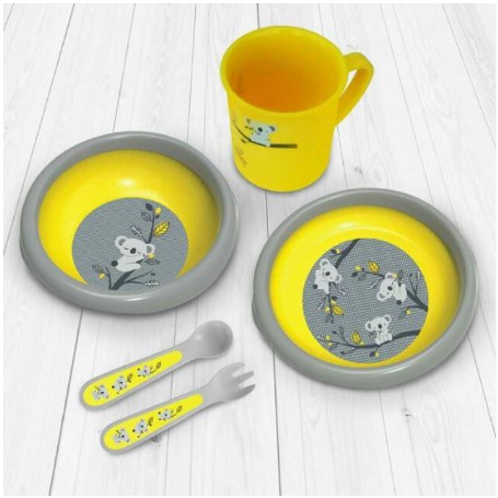 Baby Safe Set Mealtime Collection Tempat Makan Bayi Piring Mangkuk Sendok Gelas FS500