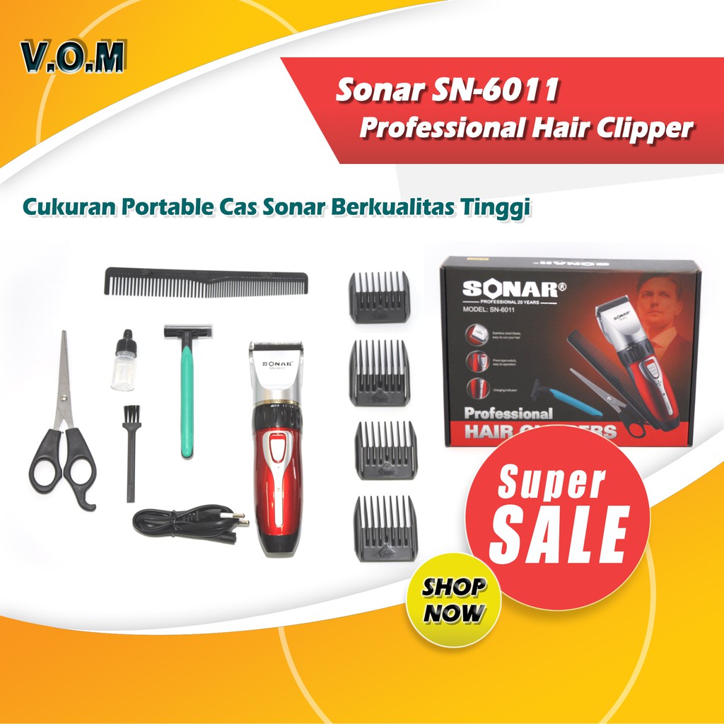 VOM-Sonar SN-6011 Professional Hair Clipper Charger - Cukuran Cas 0548