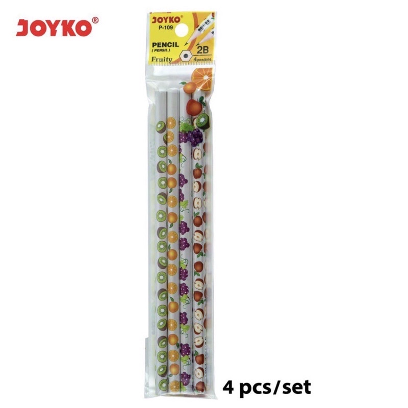 

PENSIL JOYKO 2B P-109 MOTIF FRUITY 1 set 4pcs