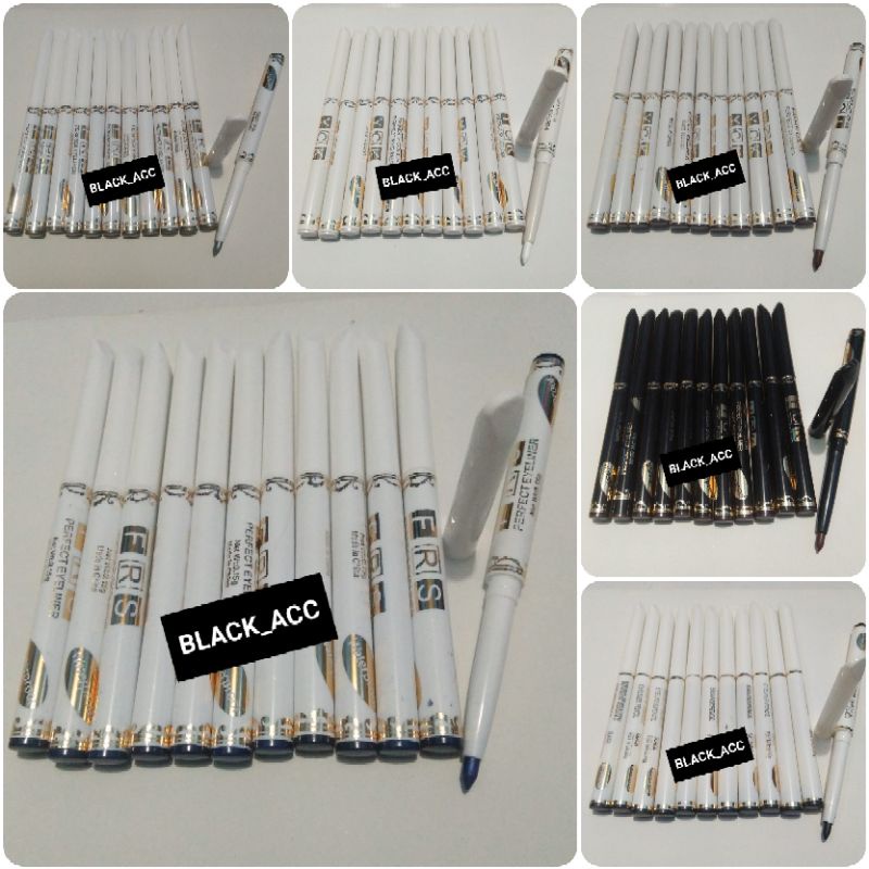 MAKE-UP COLOR PERFECT EYELINER ISI 12 PCS