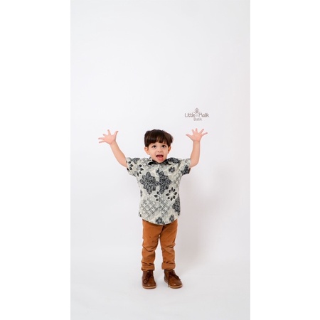 Kemeja Batik Anak, Lenga Pendek  By Little Malik Batik, Batik Cap SOLO