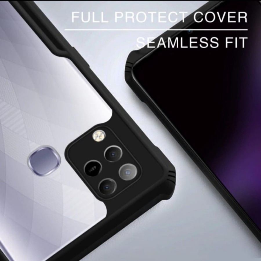 Case Bumper XUNDD Infinix HOT 30 PLAY  Note 12 10 Pro Hot 30i 10s 11 12 12i 12 Play 10 9 8 Play Zero 8 Smart 6 5 4 2021 Camera Protection Case Armor Fusion Shockproof Premium Transparan Casing Mika