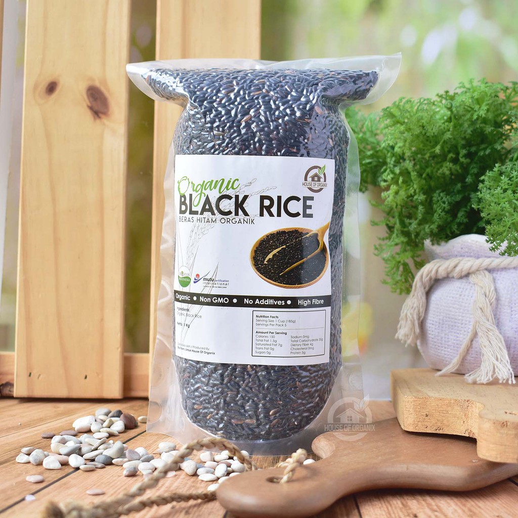 House Of Organix Organic Black Rice ( Beras Hitam Organik ) - 1 Kg