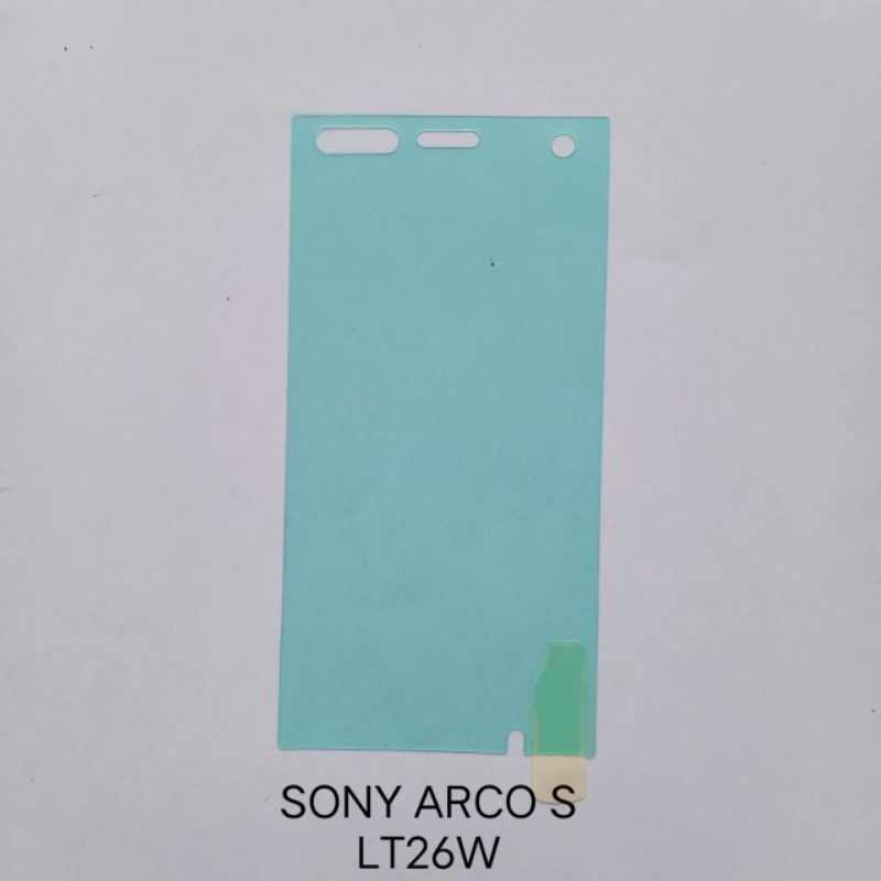 Anti Gores Sony Xperia Arco S LT26W . Xperia JALOU F100i . Xperia Satio . Xperia W610 W610i . Xperia