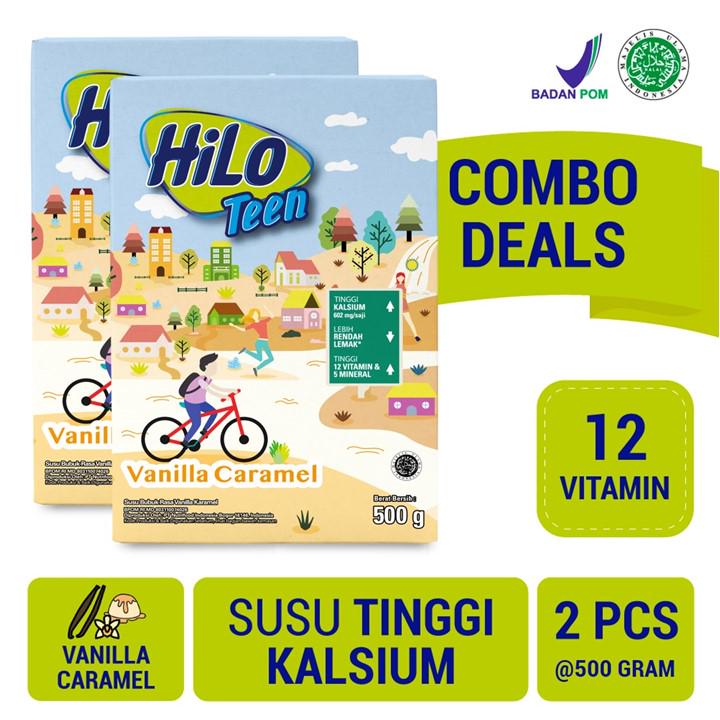 

Hilo Teen Susu Bubuk Vanilla Caramel 2 x 500 gr