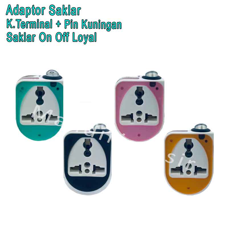 Saklar On Off Loyal * Over Sterker Universal * Terminal+Pin Kuningan * Adaptor Serbaguna