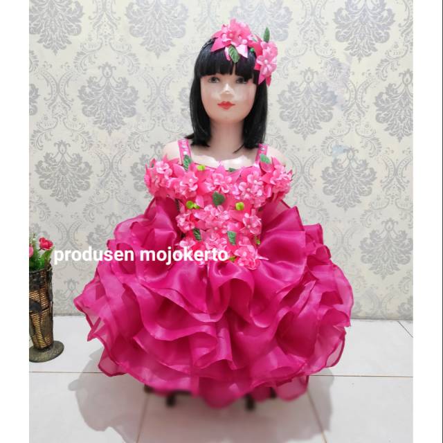 gaun tutu anak perempuan pesta mewah dan murah