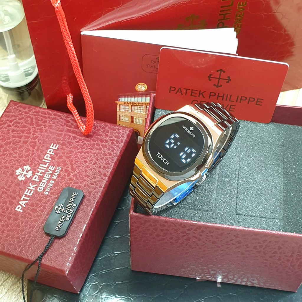 ( COD ) Jam Tangan Pria / Wanita Patek Phillipe Touch Screen 180347 YL Full Set Paket Free Baterai
