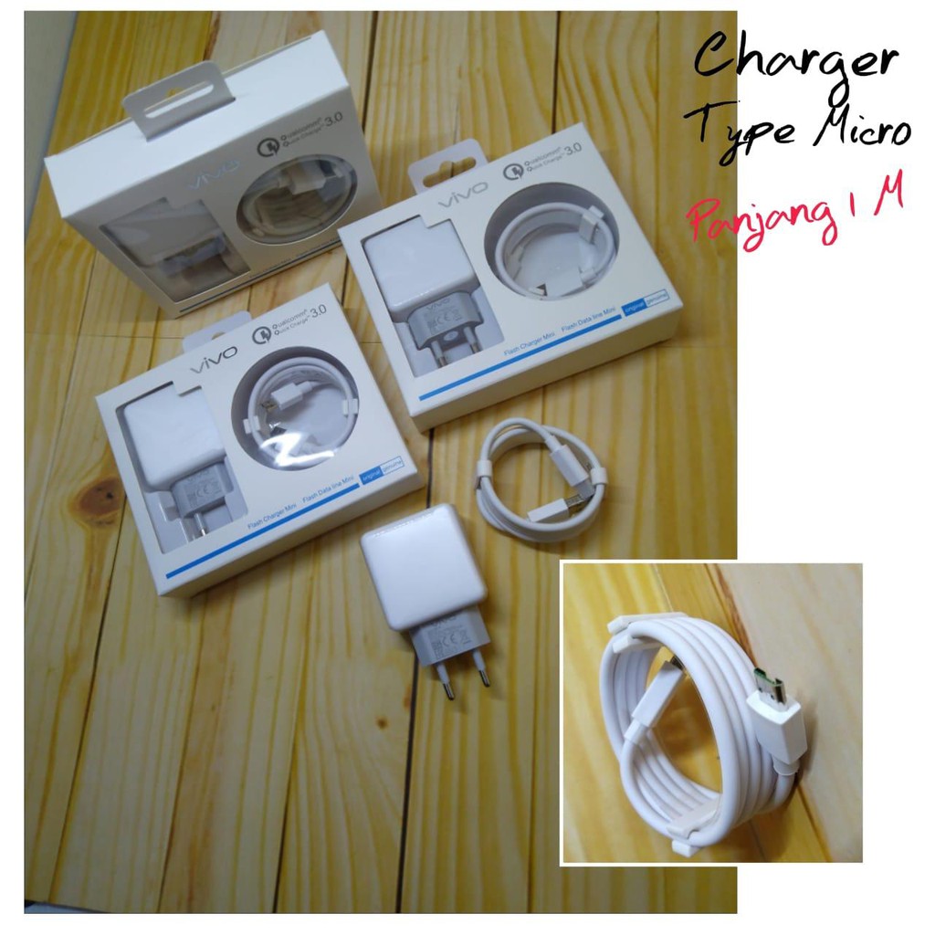 Charger Vivo Micro USB 4A Fast Charging Ori 100%