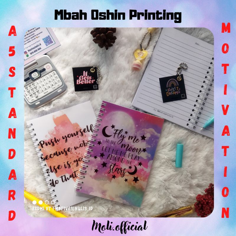

Notebook Spiral A5 Part 2 Garis HITAM cover Motivasi Hijab Muslimah Fantasi buku catatan Aesthetic free pulpen cantik