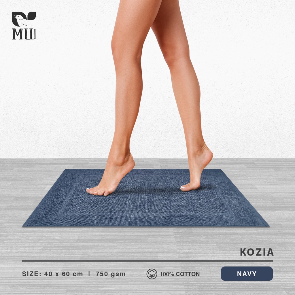 HB Keset Kaki Morning Whistle Bathmat Kozia by Terry Palmer Keset Kamar Mandi Dapur 40 cm x 60 cm