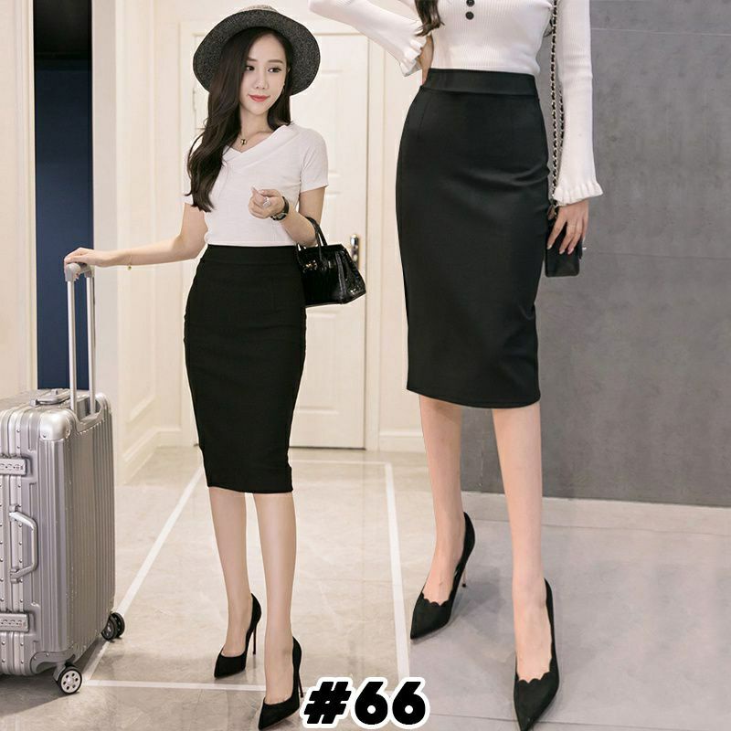 Office Skirt Rok Span Formal Pencil H Line