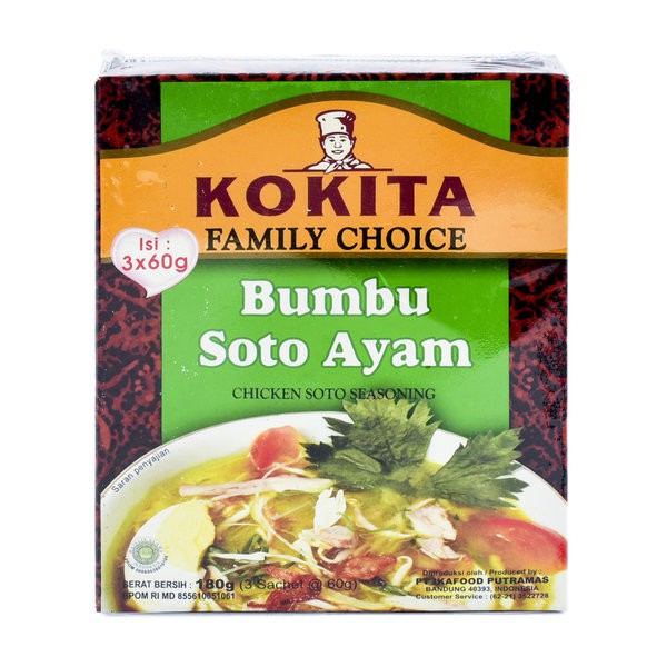 

KOKITA Family Choice Bumbu Soto Ayam 180gr (3 x 60gr)