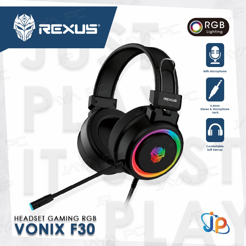 Headset Gaming Rexus Vonix F30 - Headphone RGB F 30
