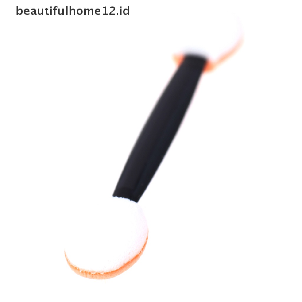 (Beautifulhome12.Id) 100pcs / Set Brush Eyeshadow Kepala Ganda Sekali Pakai Untuk Makeup / Kosmetik Wanita