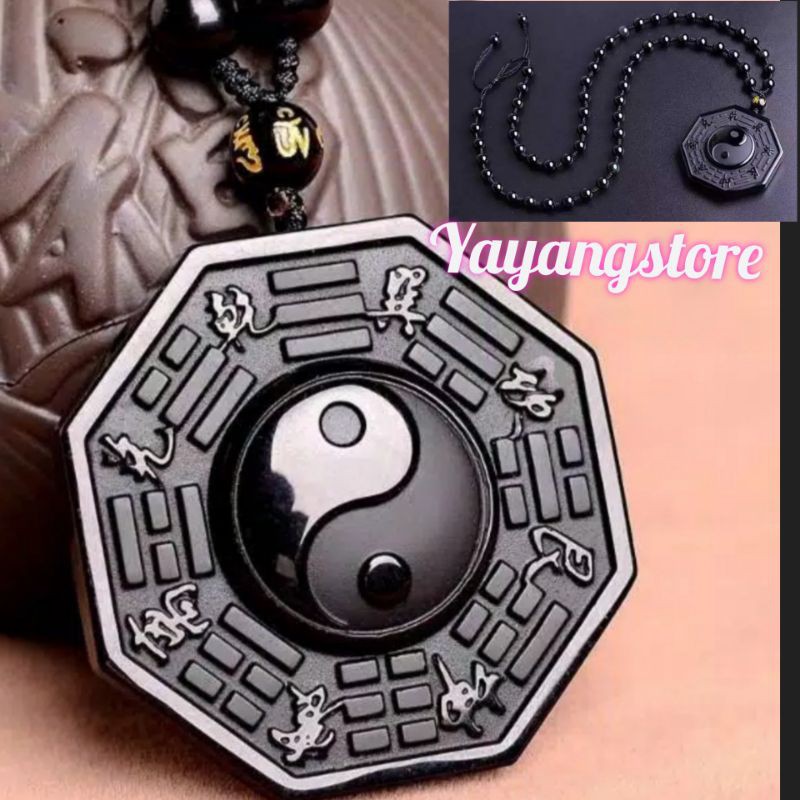 KALUNG PATKWA BA GUA BAGUA OBSIDIAN HITAM