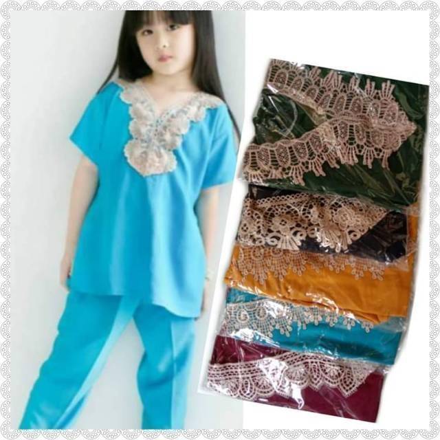 Setelan Anak Renda Arabian