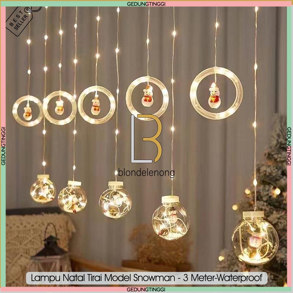 Lampu Tumblr Tumbler Led Let Lid Lhe Red Lamp Dekorasi Hias Tema Pohon Santa Snowman Natal Christmas Tree Tirai Gantung Warna Warni Warm White Kuning Merah Biru Lamp Kabel Transparan Putih Rumah Cafe Kafe Taman Kedap Kedip Kelap Kelip Anti Air Waterproof