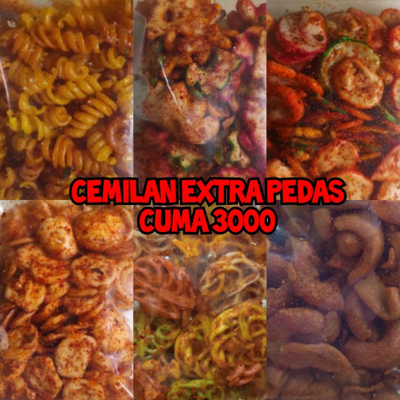 

krupuk seblak/camilan pedas/krupuk bantat extra pedas/kripik pedas