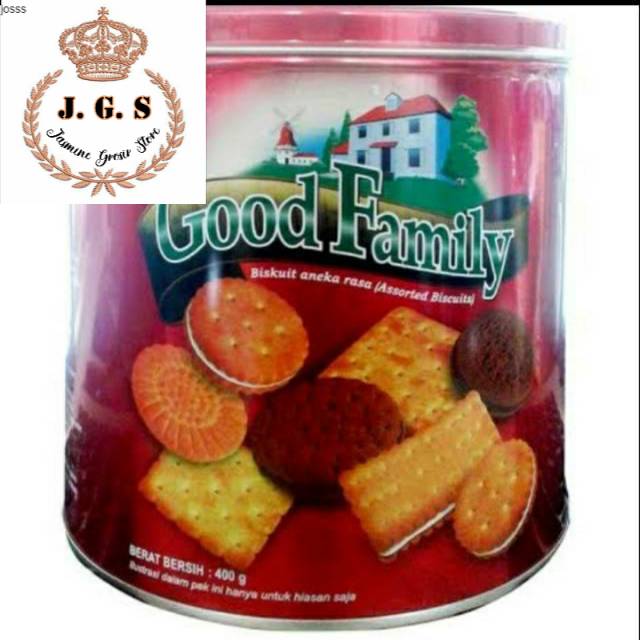 Biskuit good family kaleng 400gr