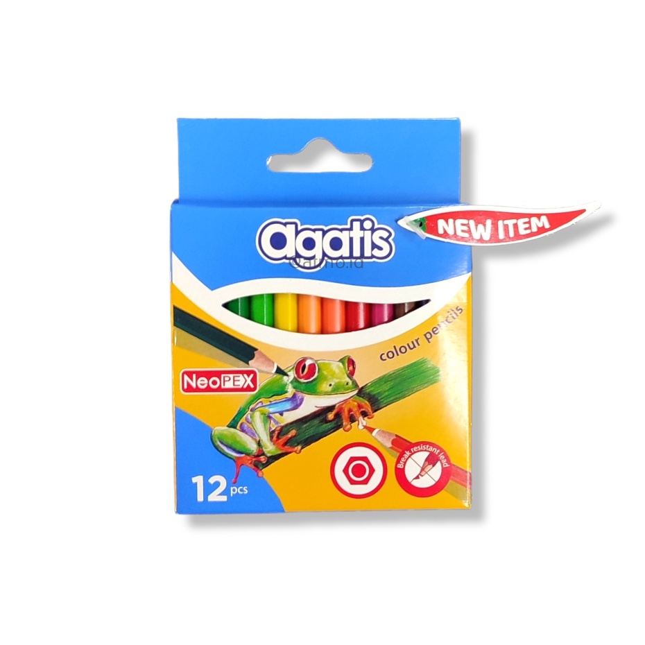

Pensil Warna AGATIS Neopex 12 Warna Pendek NH-C-12H01 - Set SHAMO