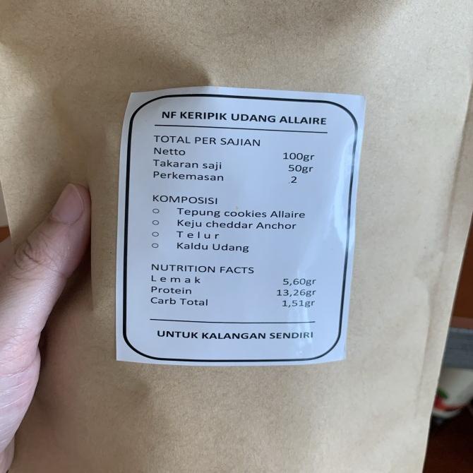 

Keto Keripik Udang Kriukan Cemilan Low Carb Aman Diabetes 100Gr