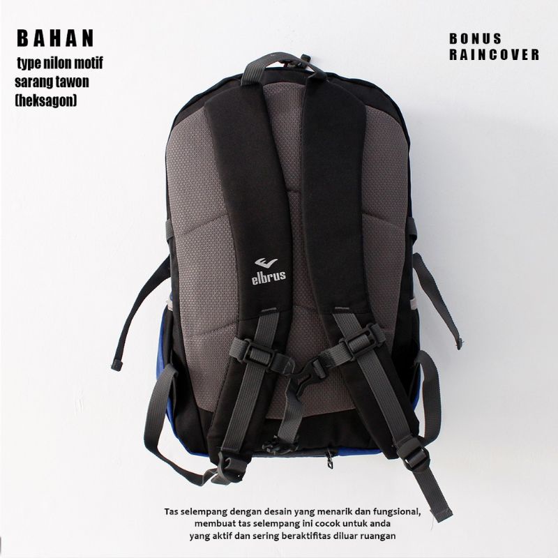 TAS RANSEL PRIA ELBRUS ORIGINAL 20ltr//TAS SEKOLAH SD-SMP-SMA