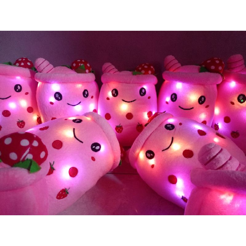 Boneka Boba Es Krim Led Boneka Boba Es Ice Cream Strawberry Led Boneka Boba Led Boneka Boba Murah Boneka Bayi Lucu Murah Boneka