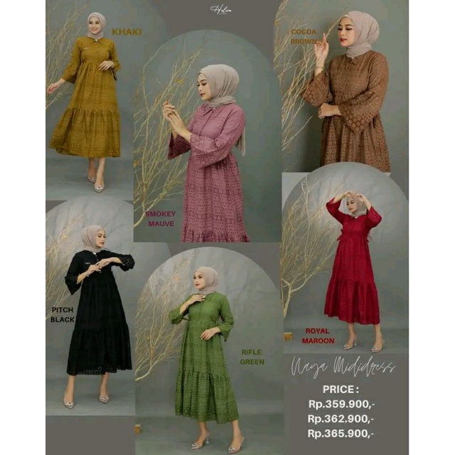NAYA MIDI DRESS by Halwa