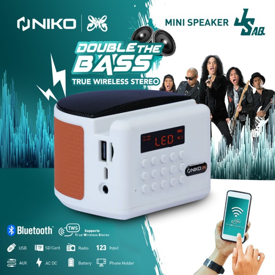 SPEAKER MINI PORTABLE NIKO SLANK SERI JS AQ