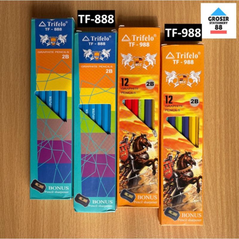 

Pensil Kayu 2B TRIFELO TF 888 988 (1 LUSIN)