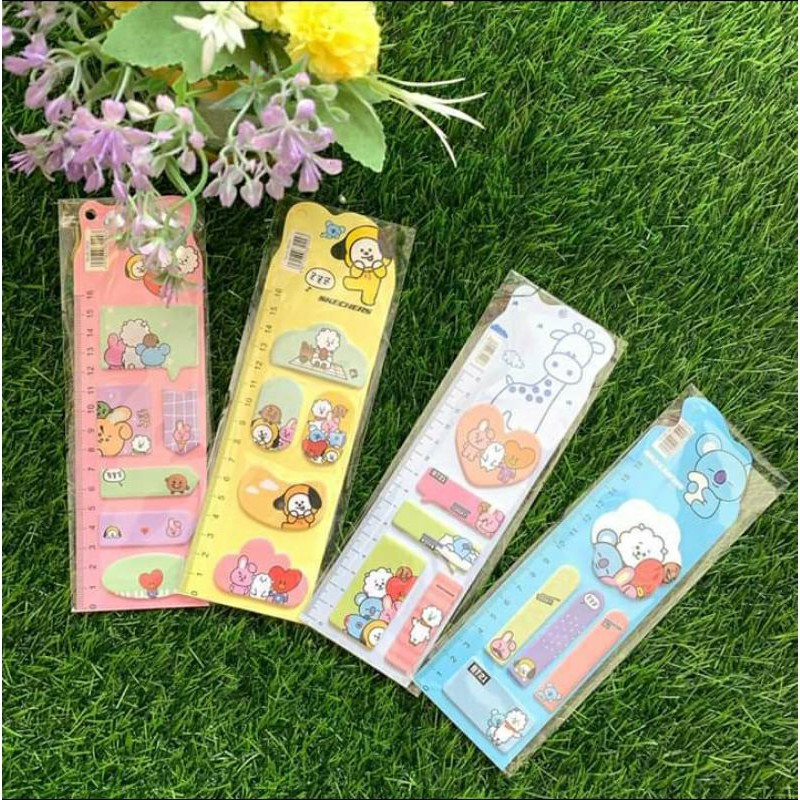 

Sticky Notes Penggaris BTS / BT21 Memo Note Post Pembatas Buku ( Var . 2 )