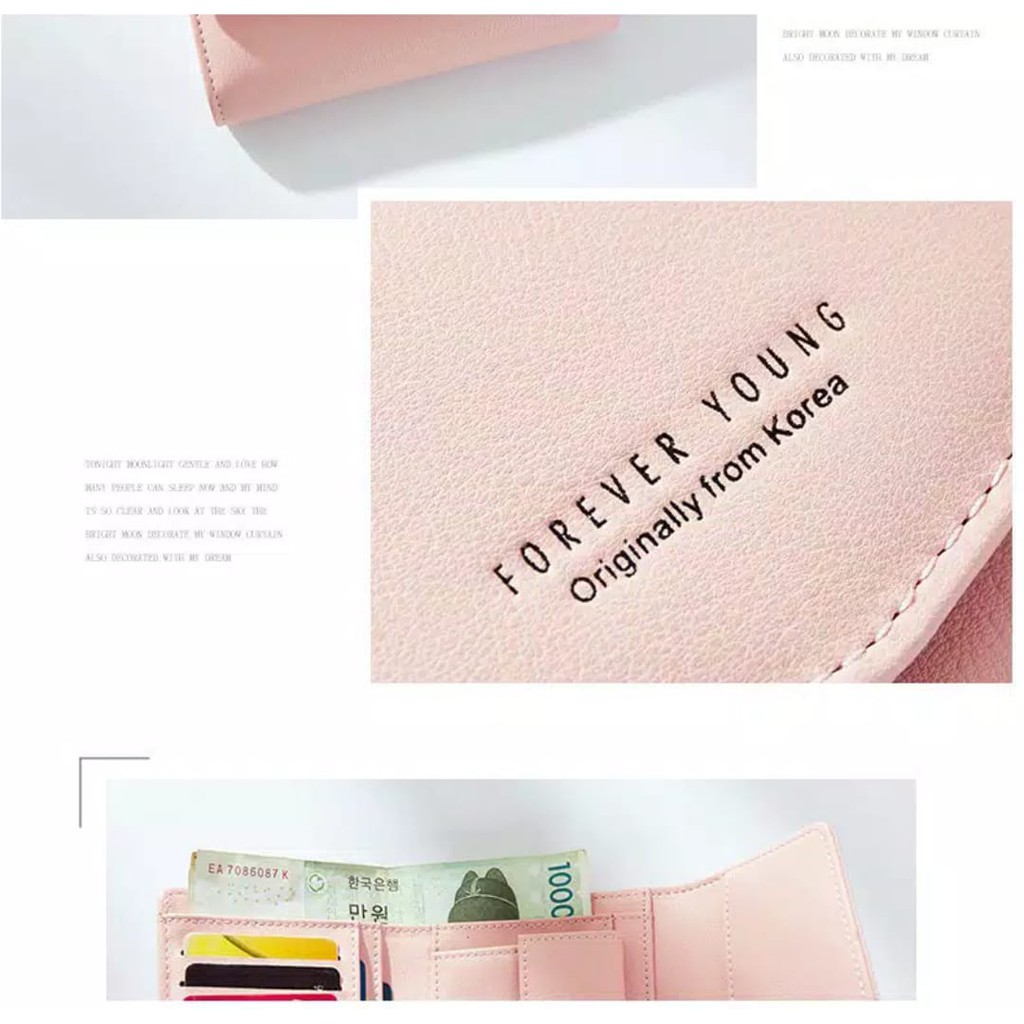 [EMARTSHOP] Dompet Forever Young Lipat Dompet Fashion Dompet Wanita Impor-5