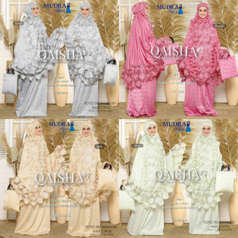 Mukena Super Ekslusif Renda | Qaisha #2 Mukena Ori By Mudra