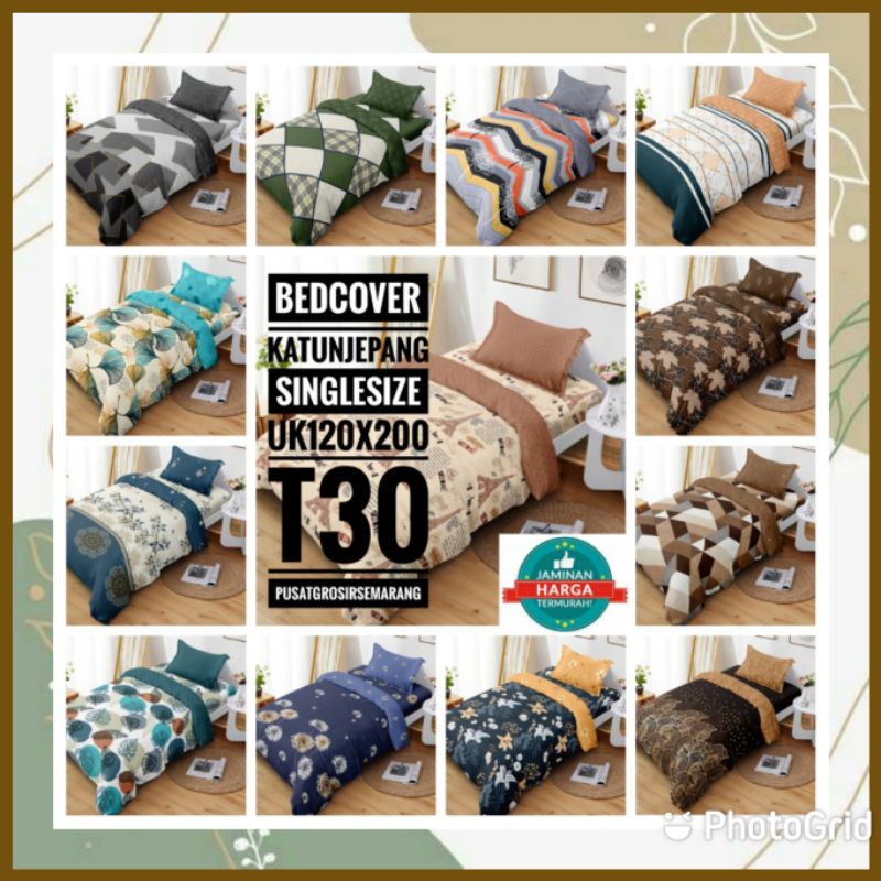 BC Bedcover VALLERY Single Size Set uk120 120x200 T30 Tinggi 30 cm Bedcover Katun Jepang Kingkoil Jacquard Tencel Motif Minimalis Abstrak Bunga Shaby Chic Aquatic Burry Caroline Dandelion Delphi Diamond Gema Hugo Kate Karen Lisa Luxton Moris Raskal Russel