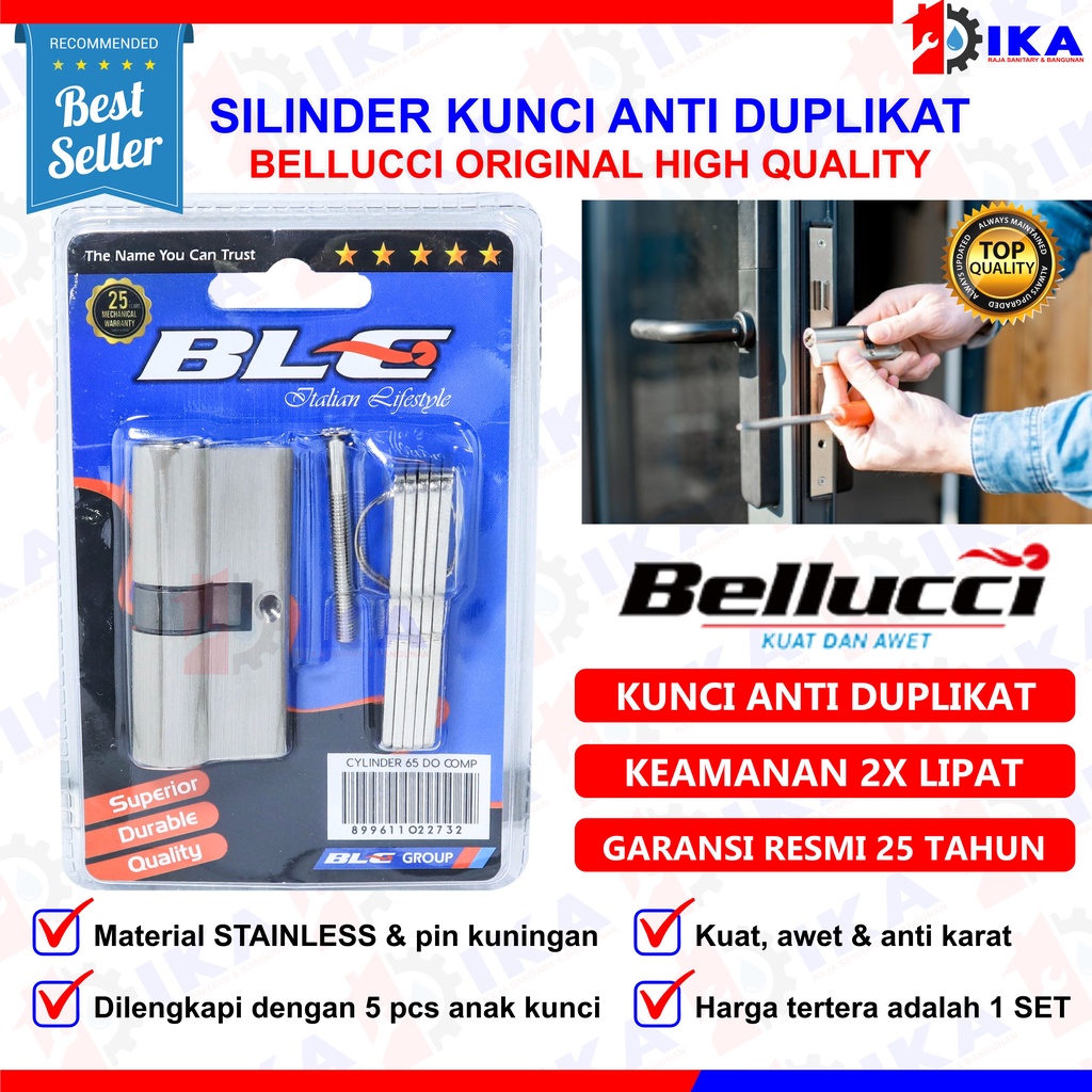 Silinder kunci pintu Bellucci Morechi Estillo computer bagus murah ANAK KUNCI 3/ 4 / 5pcs 60mm Isi silinder kunci pintu besar computer