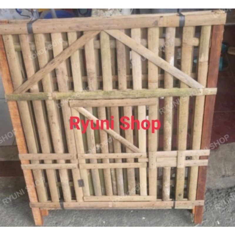 KANDANG BAMBU AYAM, KELINCI dll uk. 50x70 cm-7