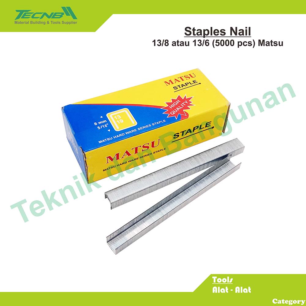

Isi Paku Anak Staples Tembak Refill 13/6, 13/8 Matsu